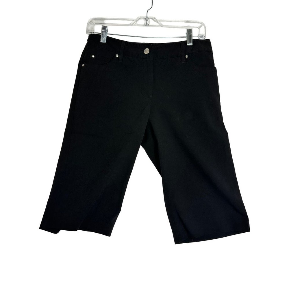 Dressbarn Womens Black Capri Pants Size 6